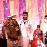 नंदानगर में लगा स्वास्थ्य शिविर, किया स्वास्थ्य परीक्षण