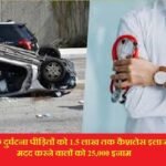 सड़क दुर्घटना पीड़ितों को 1.5 लाख तक कैशलेस इलाज, मदद करने वालों को 25,000 इनाम