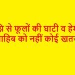 वनाग्नि से फूलों की घाटी व हेमकुंड साहिब को नहीं कोई खतरा – डीएफओ दूबे