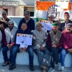 कांग्रेस ने दिया मनरेगा बचाओ संग्राम के तहत धरना