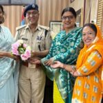 महिला सुरक्षा पर आयोग की उपाध्यक्ष चंद्रकला तिवारी ने एसपी से की चर्चा