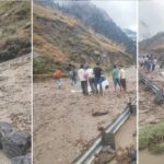मानसून का कहर : अचानक आई बाढ़ से NH-5 ठप, कई गाड़ियां मलबे में धंसी, लंबा जाम