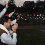 मुख्यमंत्री पुष्कर सिंह धामी बन्नू बिरादरी द्वारा परेड ग्राउंड, देहरादून में आयोजित दशहरा महोत्सव में हुए शामिल